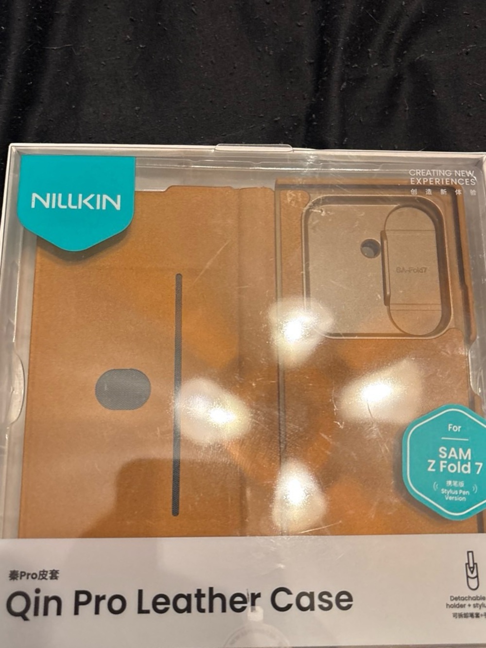 Qin Pro Leather Case for SAM Z Fold 7 - Brown